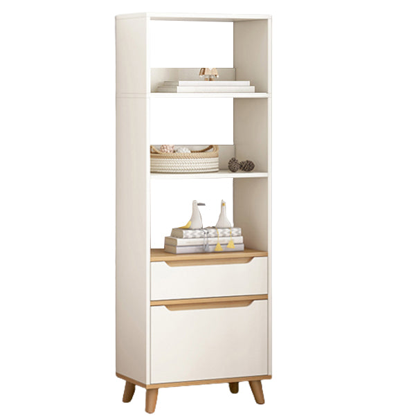Standard Bookshelf with Drawer Modern Shelf Bookcase for Office