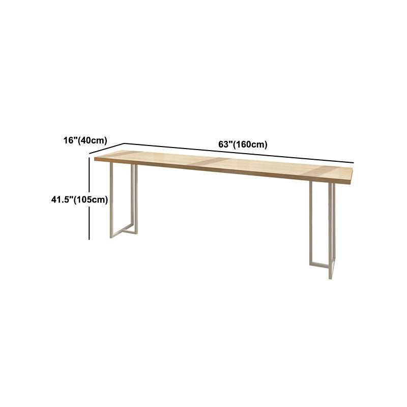 Luxury Rectangle Solid Wood Bar Table Set 1/4/6 Pieces Counter Table with Backless Stools