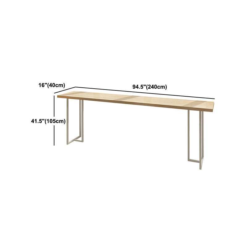 Luxury Rectangle Solid Wood Bar Table Set 1/4/6 Pieces Counter Table with Backless Stools