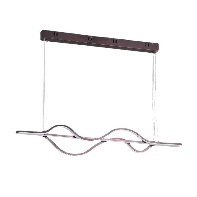 Minimalist Hanging Island Light Metal Dining Room LED Island Pendant Light