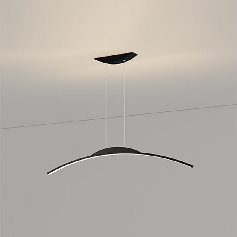 Metal Chandelier Lighting Fixture Modern Style LED Island Pendant for Dining Room