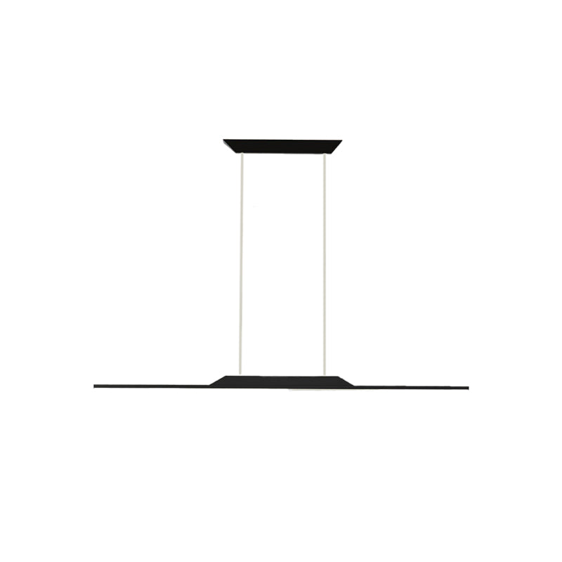 Metal Chandelier Lighting Fixture Modern Style LED Island Pendant for Dining Room