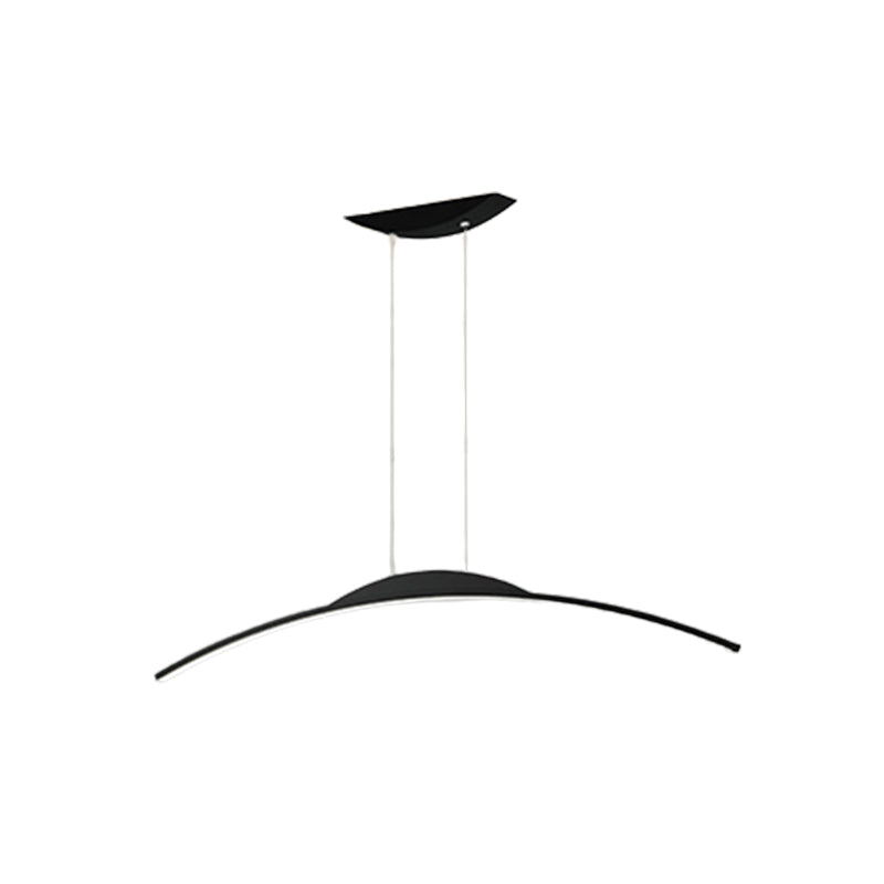 Metal Chandelier Lighting Fixture Modern Style LED Island Pendant for Dining Room