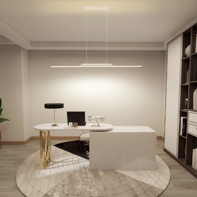 Metal Chandelier Lighting Fixture Modern Style LED Island Pendant for Dining Room