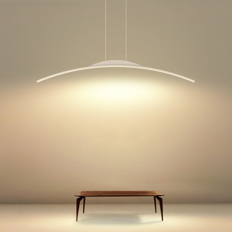 Metal Chandelier Lighting Fixture Modern Style LED Island Pendant for Dining Room