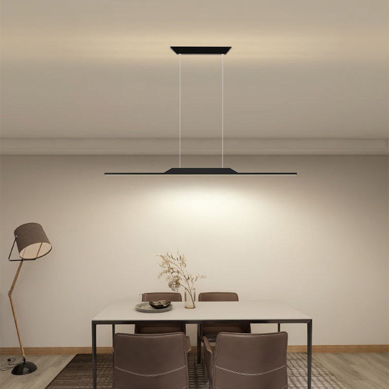 Metal Chandelier Lighting Fixture Modern Style LED Island Pendant for Dining Room