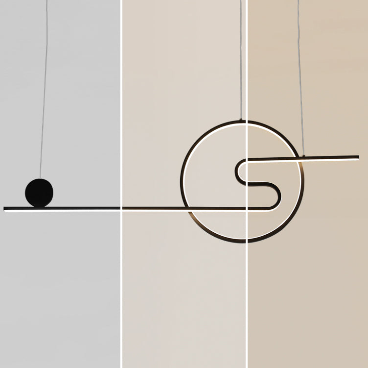 Linear Shape Island Lights Contemporary Style Metal 2 Light Island Pendant Lights