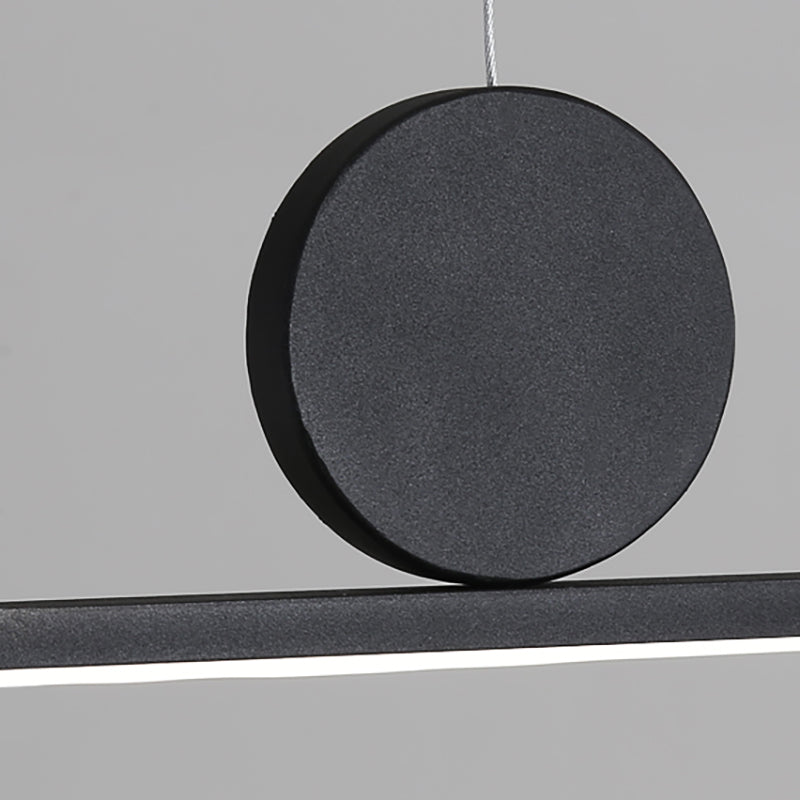 Linear Shape Island Lights Contemporary Style Metal 2 Light Island Pendant Lights