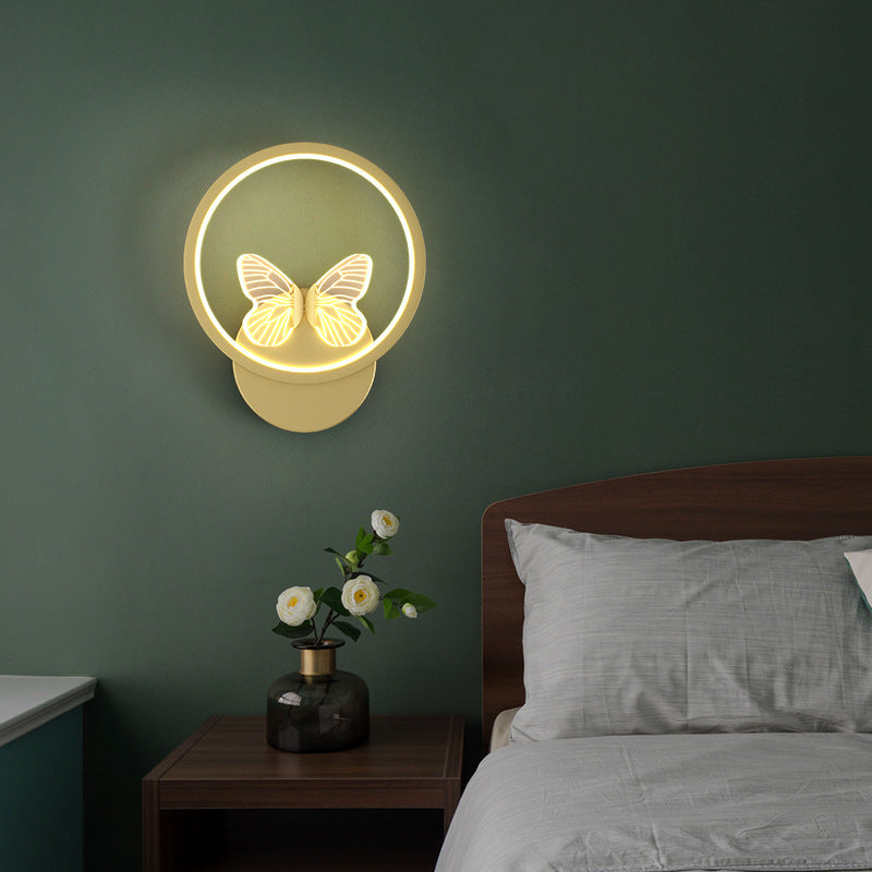 Metal Geometric Wall Mounted Lamps Modern Style 2 Lights Wall Lighting Fixtures