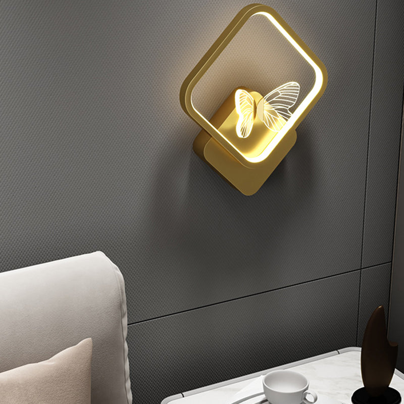 Metal Geometric Wall Mounted Lamps Modern Style 2 Lights Wall Lighting Fixtures