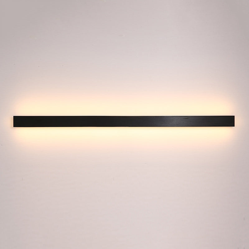 Metal Linear Shape Wall Light Modern Style 1-Light Wall Light Sconce