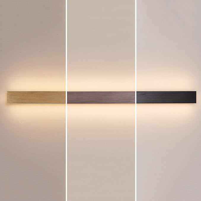Metal Linear Shape Wall Light Modern Style 1-Light Wall Light Sconce
