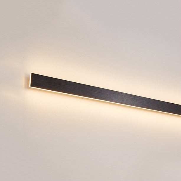 Metal Linear Shape Wall Light Modern Style 1-Light Wall Light Sconce