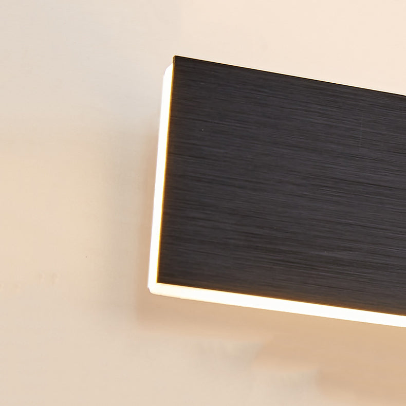 Metal Linear Shape Wall Light Modern Style 1-Light Wall Light Sconce