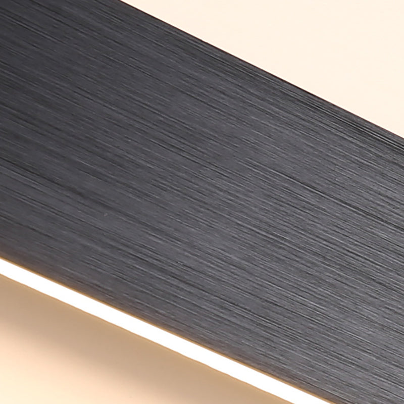 Metal Linear Shape Wall Light Modern Style 1-Light Wall Light Sconce