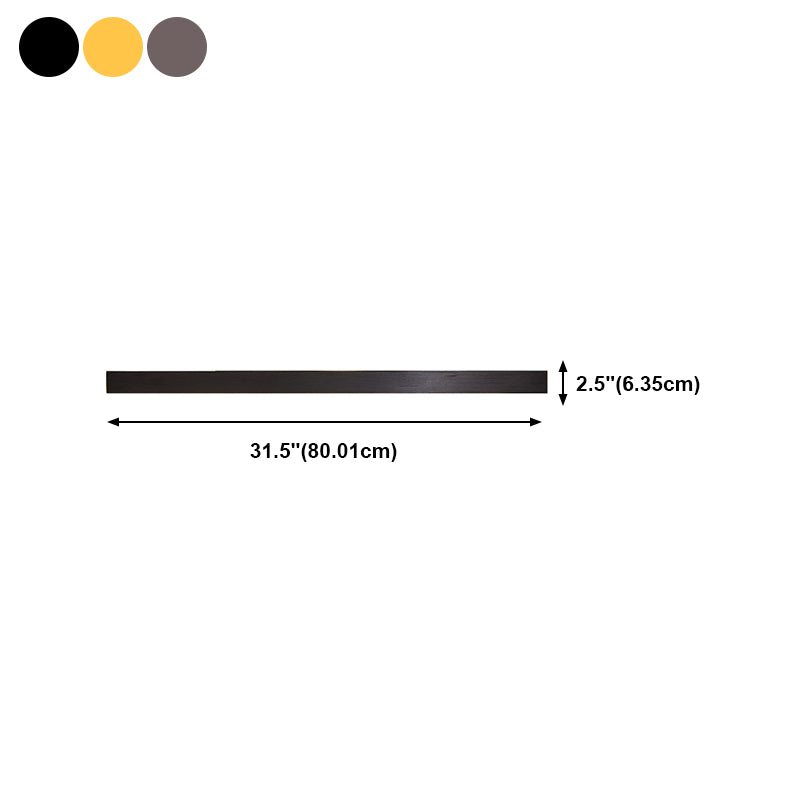 Metal Linear Shape Wall Light Modern Style 1-Light Wall Light Sconce