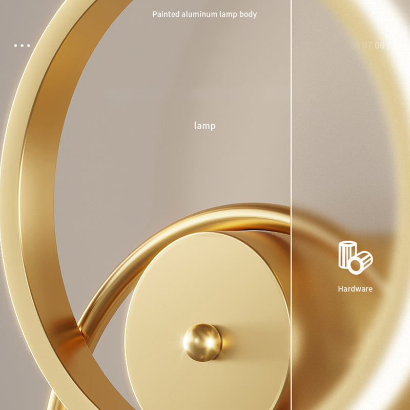 Modern Style Spherical Shape Wall Sconce Glass 2 Light Sconces for Living Room