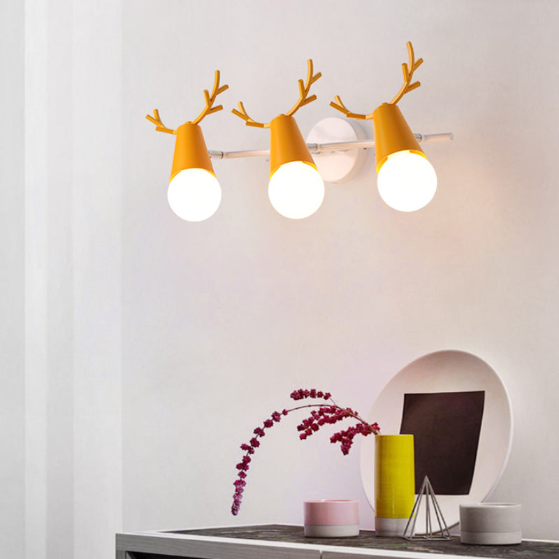 Multi-Light Geometric Wall Lamps Modern Style Metal Wall Mounted Lights
