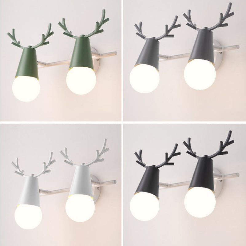 Multi-Light Geometric Wall Lamps Modern Style Metal Wall Mounted Lights