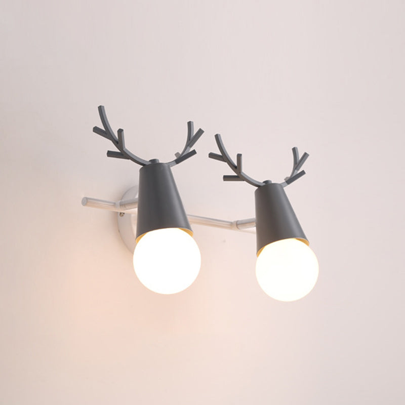Multi-Light Geometric Wall Lamps Modern Style Metal Wall Mounted Lights