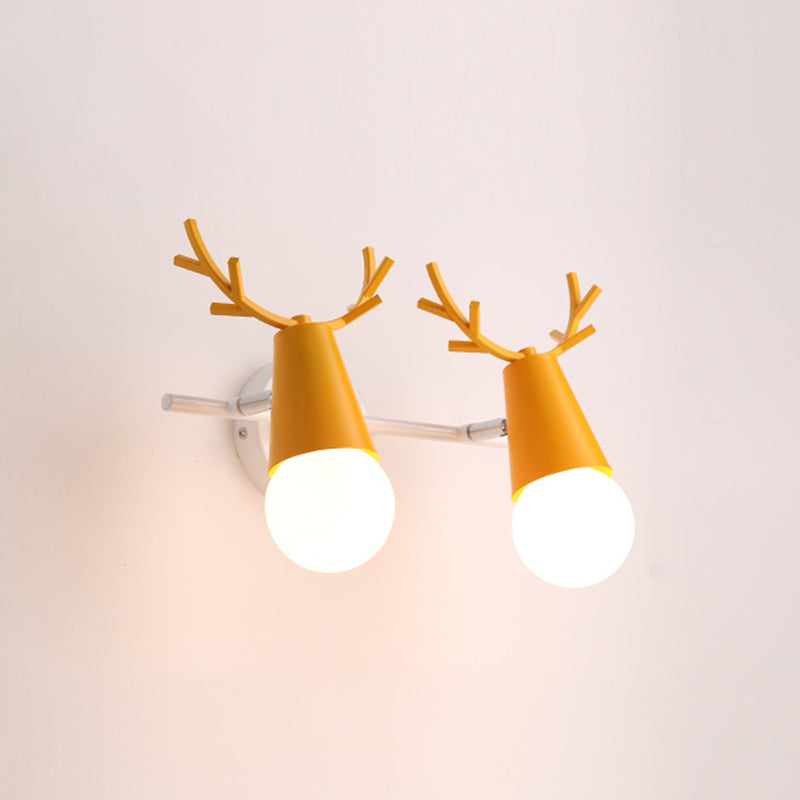 Multi-Light Geometric Wall Lamps Modern Style Metal Wall Mounted Lights