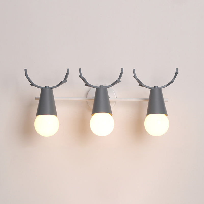 Multi-Light Geometric Wall Lamps Modern Style Metal Wall Mounted Lights