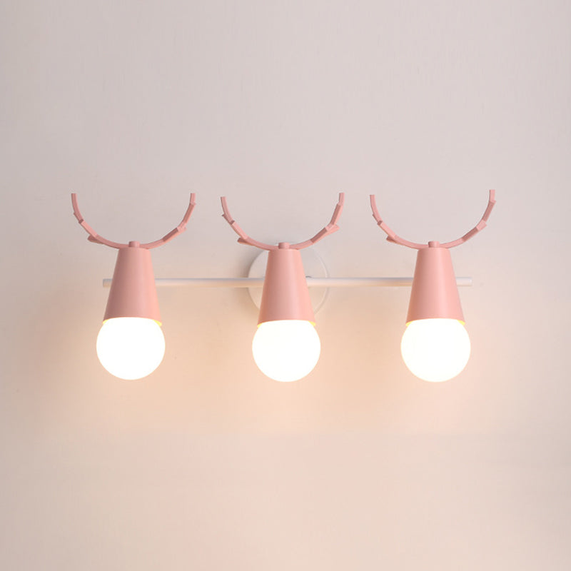 Multi-Light Geometric Wall Lamps Modern Style Metal Wall Mounted Lights