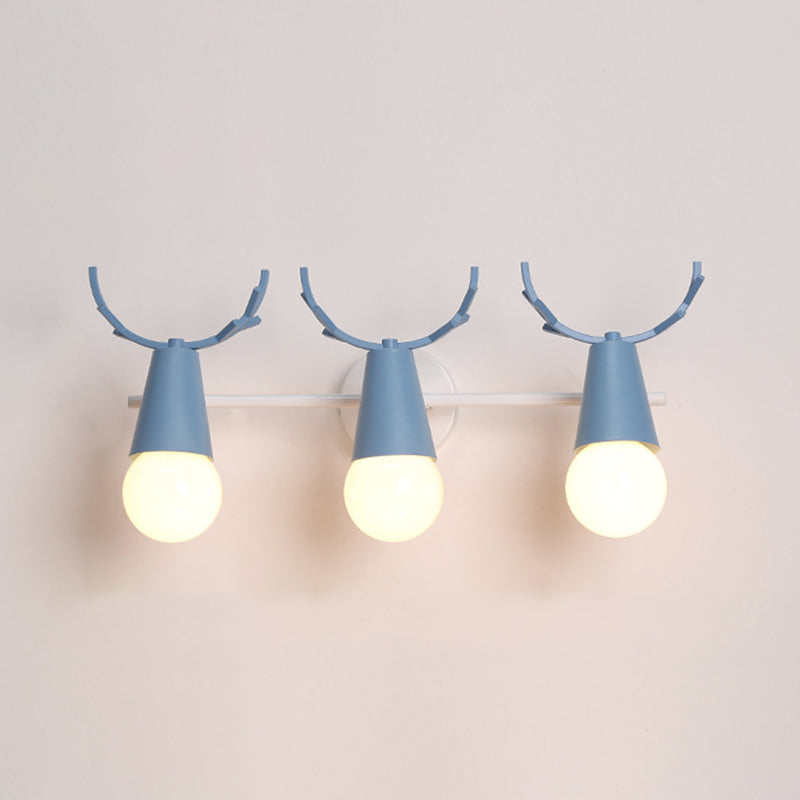 Multi-Light Geometric Wall Lamps Modern Style Metal Wall Mounted Lights