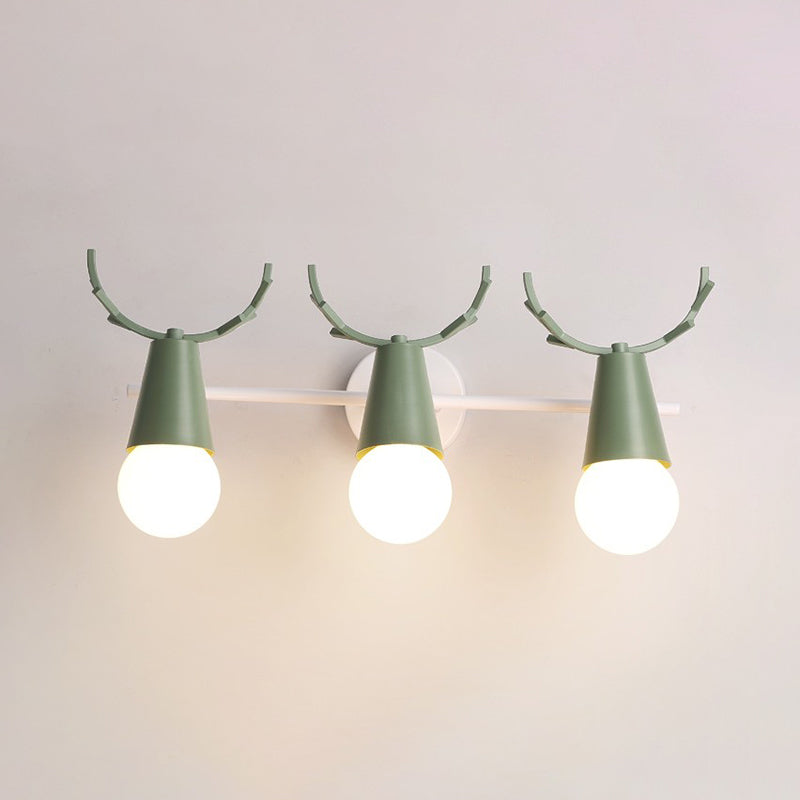Multi-Light Geometric Wall Lamps Modern Style Metal Wall Mounted Lights