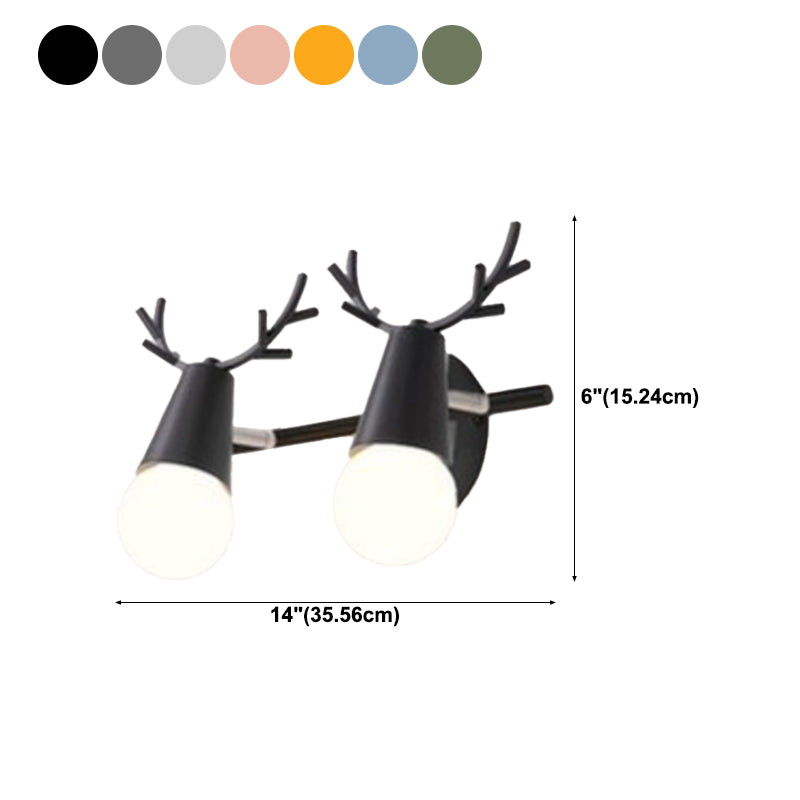 Multi-Light Geometric Wall Lamps Modern Style Metal Wall Mounted Lights