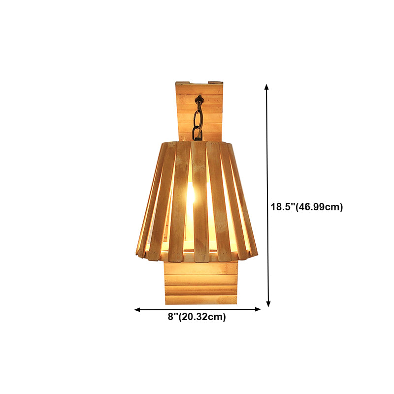 Modern Creative Wall Light Bamboo Wall Sconce Light for Living Room