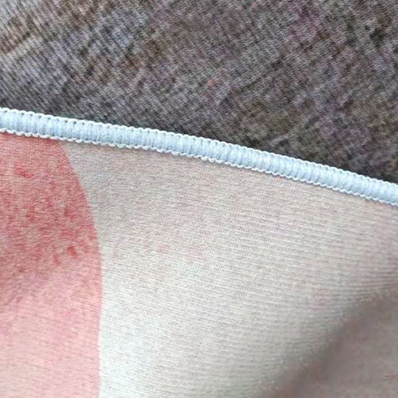 Green Graphic Rug Polyester Magnificent Rug Washable Rug for Living Room