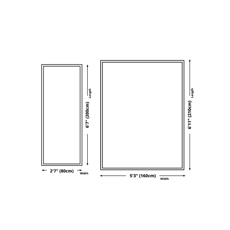 Green Graphic Rug Polyester Magnificent Rug Washable Rug for Living Room