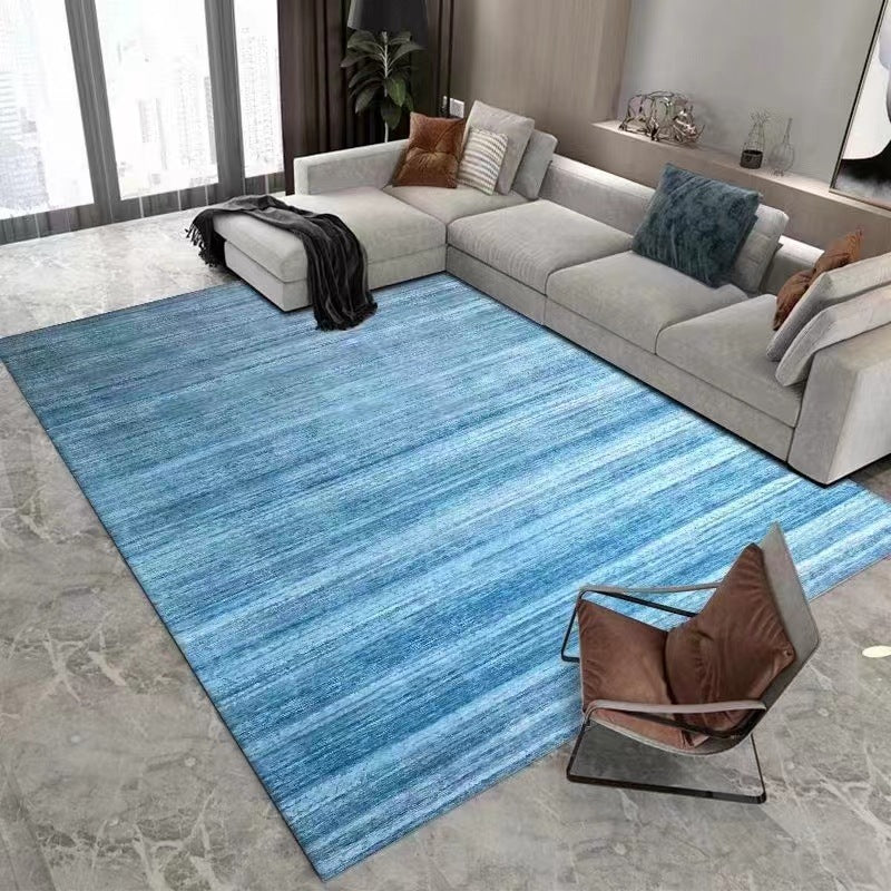 Brown Modern Rug Poleyster Gradient Ramp Rug Washable Rug for Drawing Room