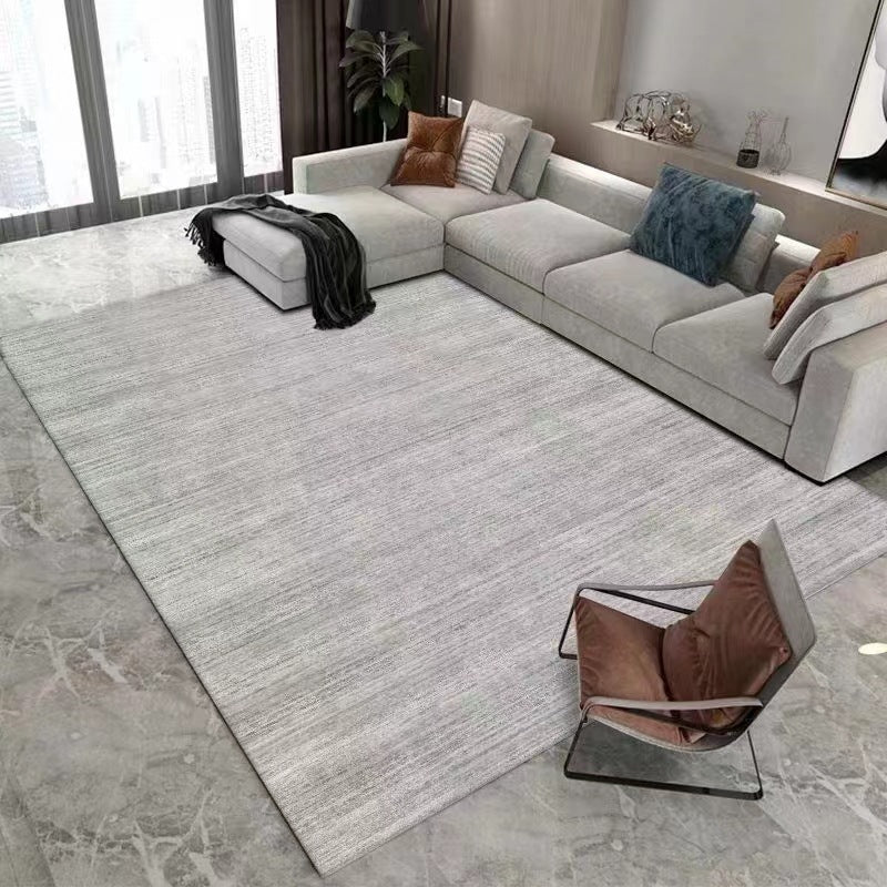 Brown Modern Rug Poleyster Gradient Ramp Rug Washable Rug for Drawing Room