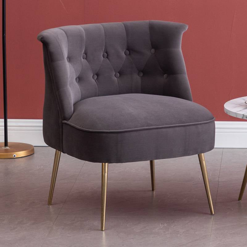 22.83" L x 23.62" W x 27.55" H Modern Armless Sofa Accent Chair for Living Room