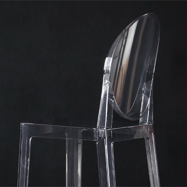 Dining Room Modern Acrylic Barstool 4 Legs Bar Stool with Pedal