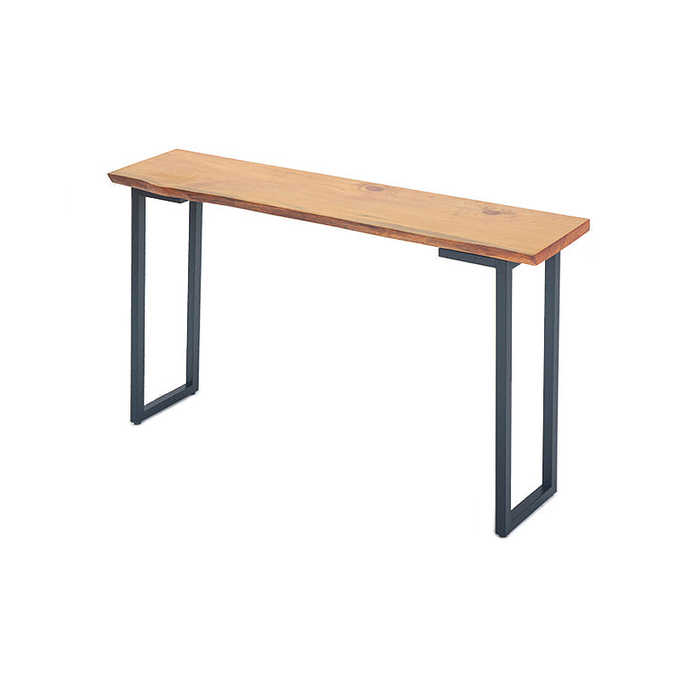 Industrial Rectangle Solid Wood Bar Table Set 1/4 Pieces Counter Table with High Stools