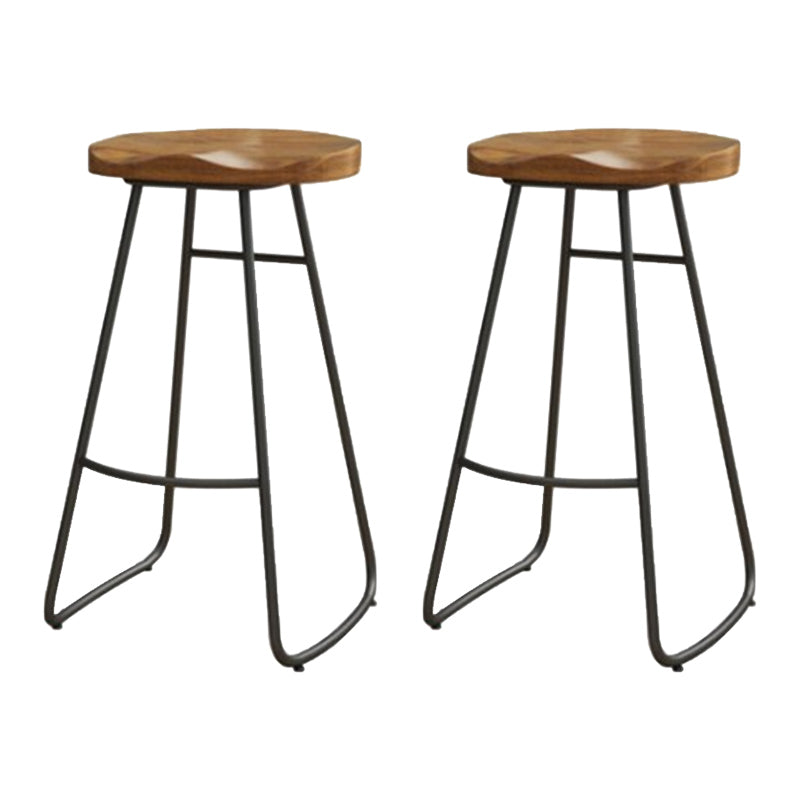 Industrial Rectangle Solid Wood Bar Table Set 1/2/5/6 Pieces Counter Table with Stools