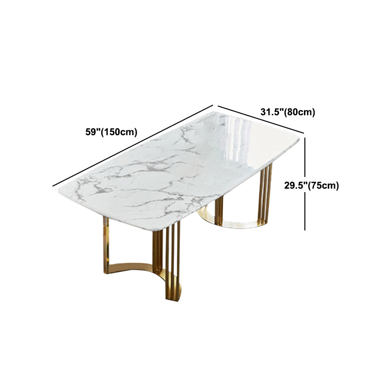 Nordic 1/2/7/9 Pieces Dining Set Rectangle Stone Dining Table for Dining Room