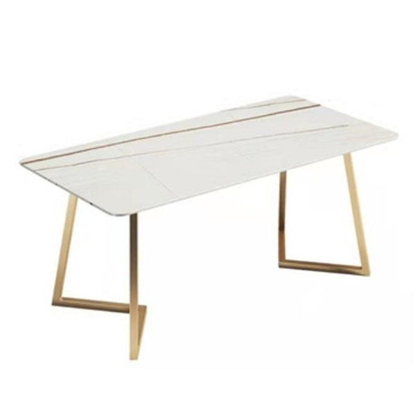 Nordic 1/5 Pieces Dining Set Rectangle Stone Dining Table for Dining Room
