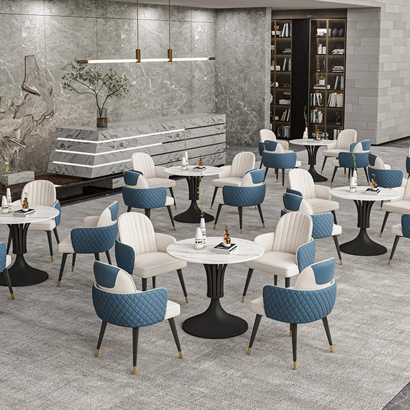 Modern Style Dining Table Round Sintered Stone Table for Dining Room