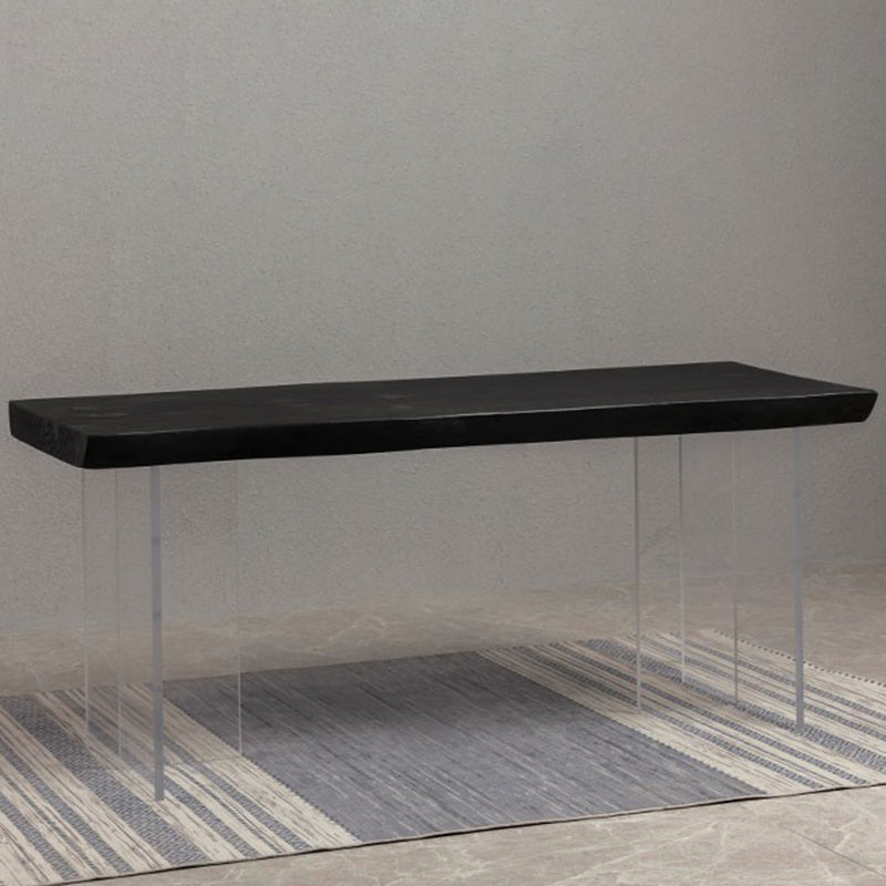 Modern Black in Solid Wood Counter Table Specialty Dining Table for Kitchen