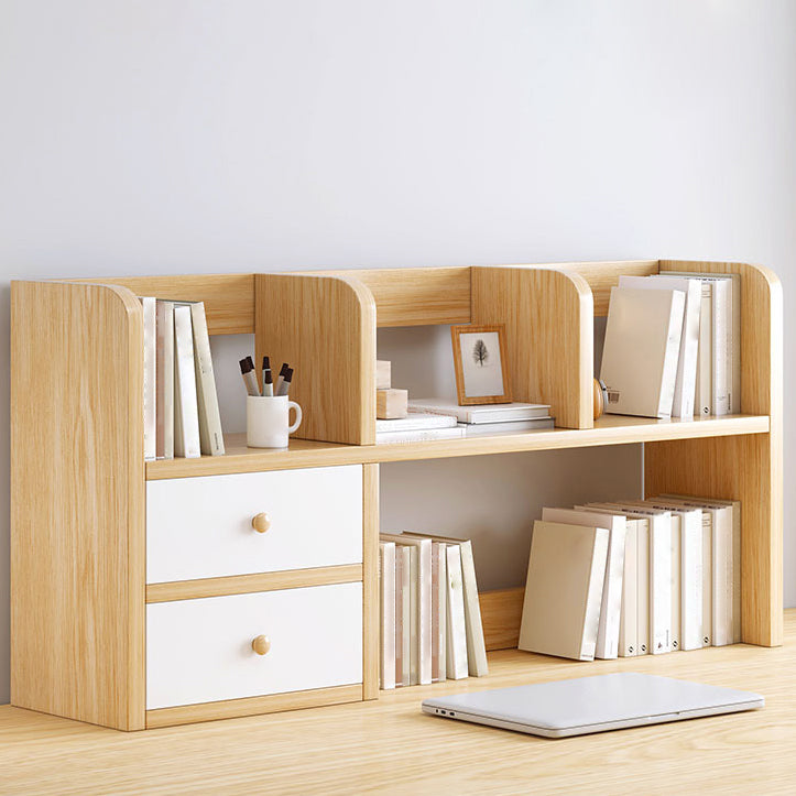 Modern Style Bookshelf Open Back Engineer Wood Bookcase for Home Office