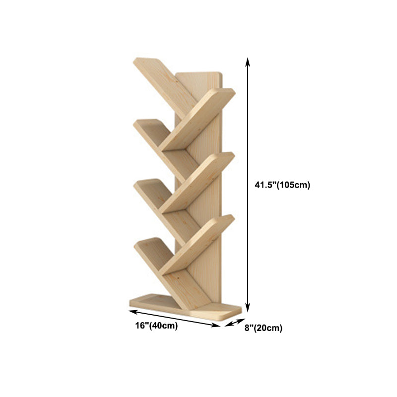 7.87"W Bookshelf Closed Back Contemporary Style Bookcase for Office Home