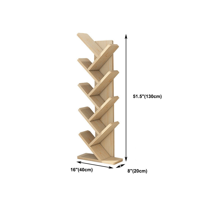 7.87"W Bookshelf Closed Back Contemporary Style Bookcase for Office Home