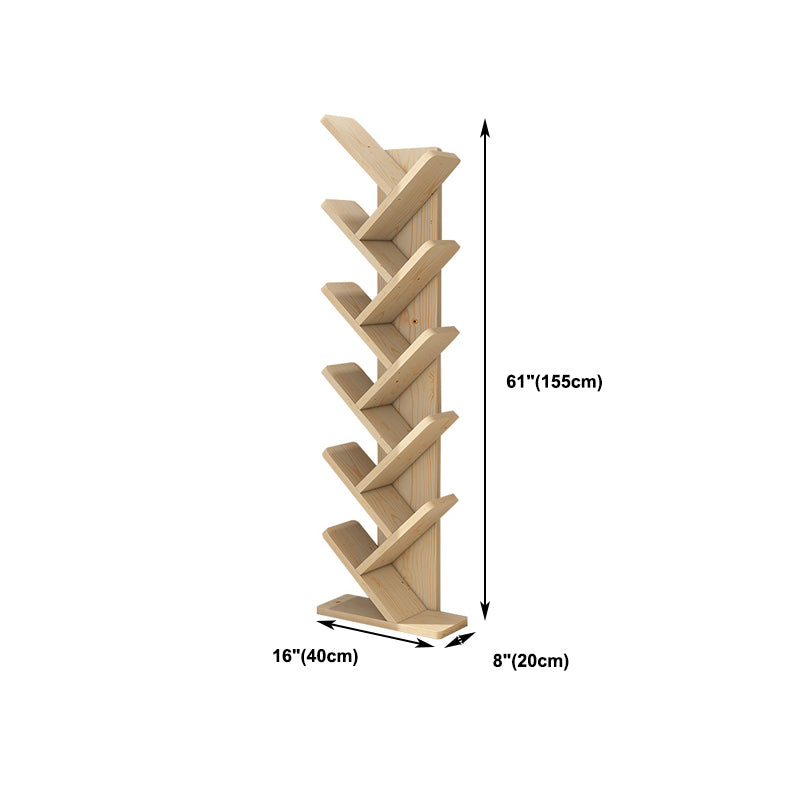 7.87"W Bookshelf Closed Back Contemporary Style Bookcase for Office Home