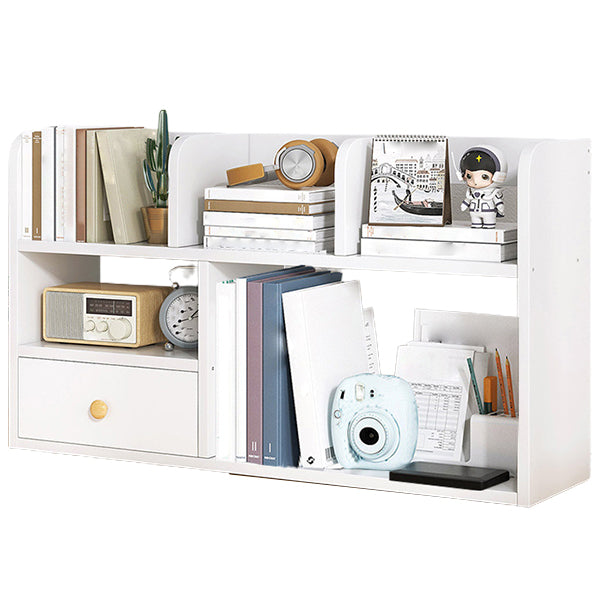 Modern Style Bookshelf Open Back Engineer Wood Bookcase for Office