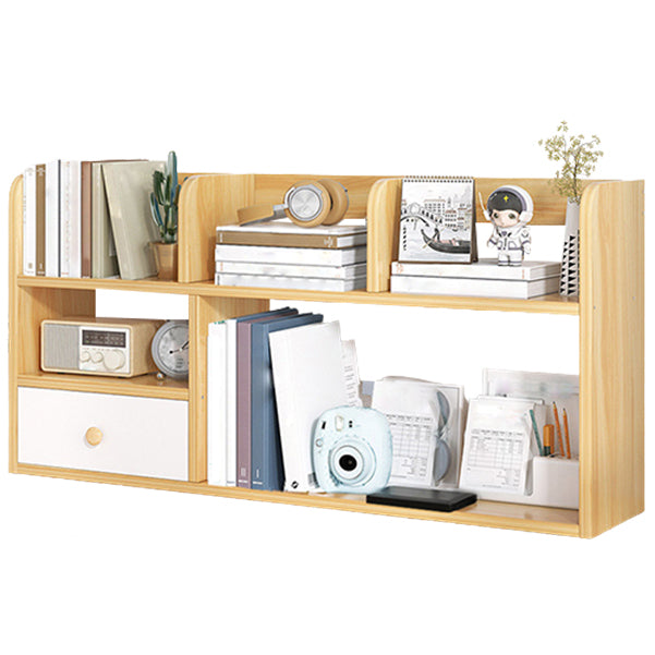 Modern Style Bookshelf Open Back Engineer Wood Bookcase for Office
