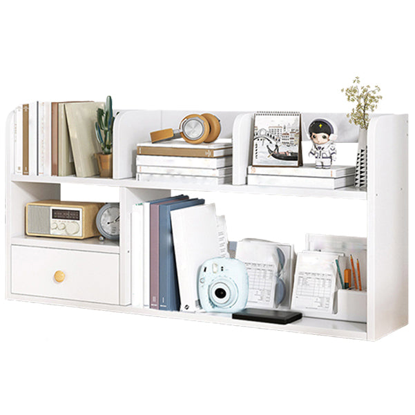 Modern Style Bookshelf Open Back Engineer Wood Bookcase for Office